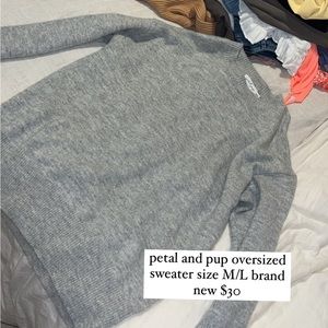 Petal and pup oversized sweater
